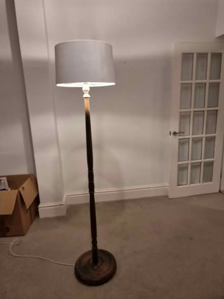 Photo of free Wooden standing lamp excl lampshade (Kenilworth CV8) #1