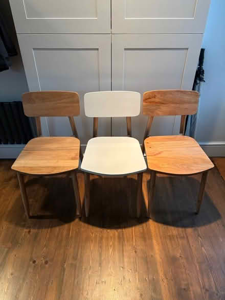 Photo of free X4 Swoon wooden chairs (Winchester SO22) #2