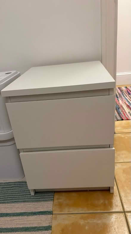 Photo of free 2x white IKEA bedside tables (Woughton on the Green MK6) #1