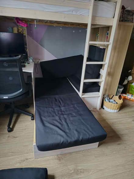 Photo of free Tall bed with desk and pullout (churchtown D14) #4