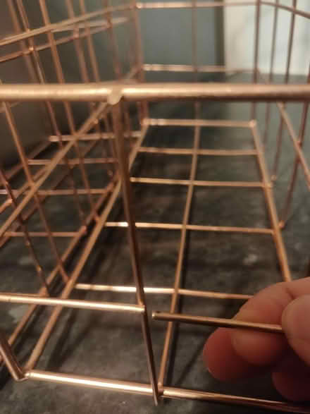 Photo of free 2 metal rose gold file organisers (Lenton NG7) #2