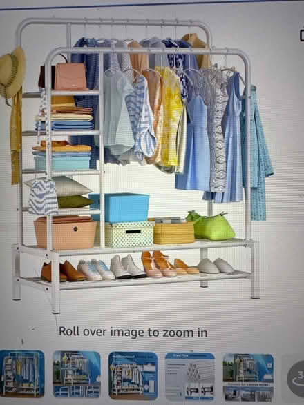 Photo of free Garment rail-white (Coulsdon, Surrey) #2