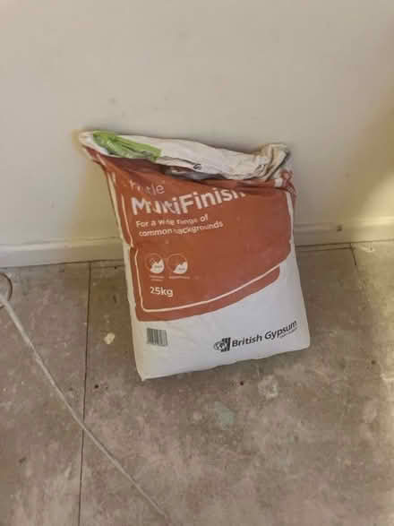 Photo of free 3/4 bag of Thistle multi finish plaster (Sherburn in Elmet LS25) #1