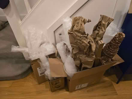 Photo of free Bubble wrap, paper packaging and two boxes (Chipping Barnet EN5) #1