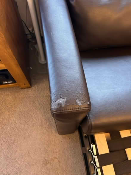 Photo of free Leather Two Seater Sofa Bed (DA12) #3