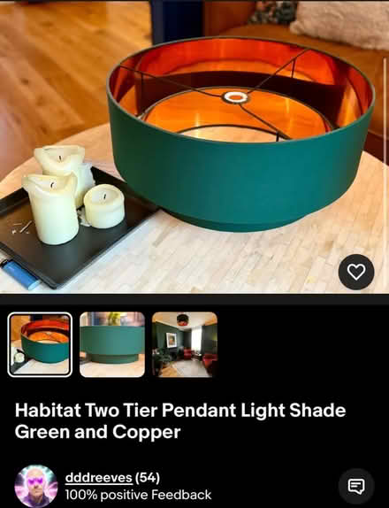 Photo of free Green / copper pendant shade (Brentford TW8) #1