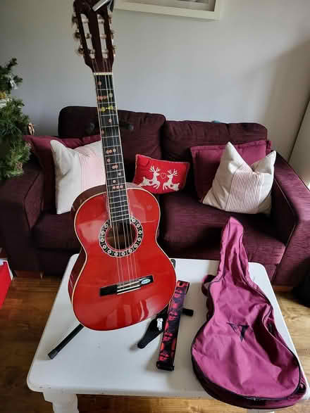 Photo of free Kids Guitar, Strap, Stand and Cover (Ashbourne near commuity centre) #1