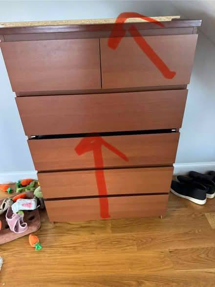 Photo of free IKEA Malm chest of drawers (Hillcrest Rd Belmont) #2