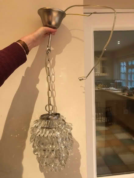 Photo of free Glass chandelier type light fitting (OX4 Iffley) #2