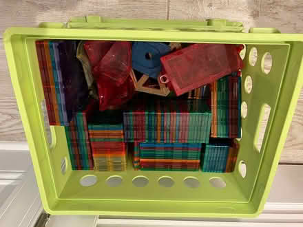 Photo of free Crate of Magnetic Tiles toys (Capitol Hill SE / Hill East) #1