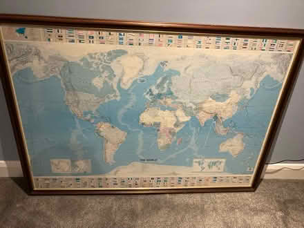 Photo of free Framed map of the world (Rathfarnham) #1
