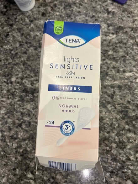 Photo of free Tena lights sensitive liners (Chislehurst, BR7) #1