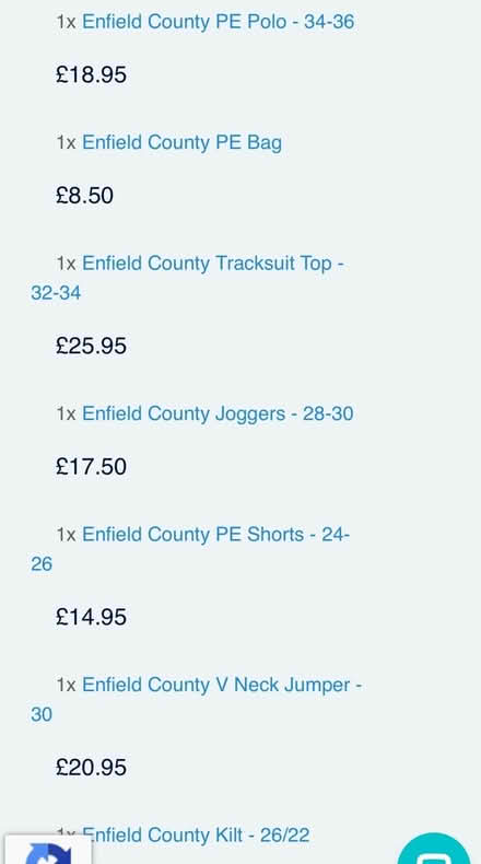Photo of free Full Enfield county girls uniform (Enfield N21) #1