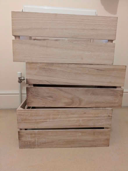 Photo of free 3 wooden crates (Warley CM14) #2