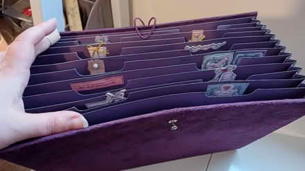 Photo of free Purple suede document folder (Leeds LS8) #2