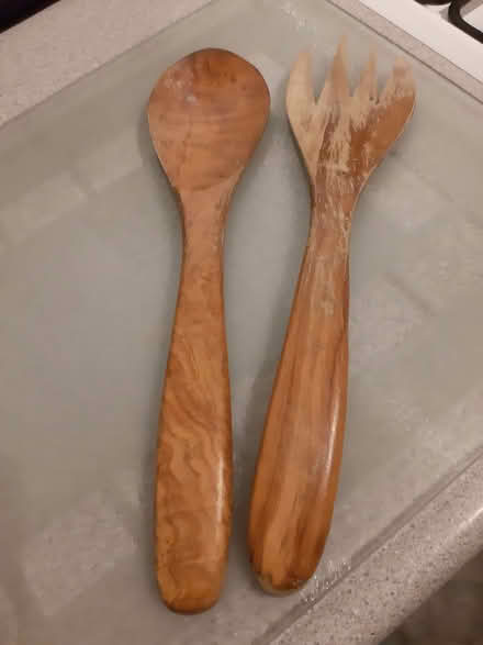 Photo of free Salad servers. ?olivewood. (Whitemoor NG8) #1