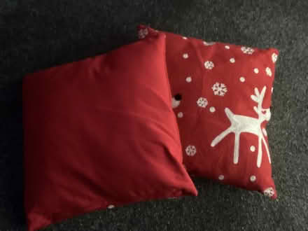 Photo of free 2 x Red Xmas Cushions (Eastwood, SS9) #2