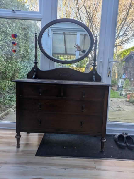 Photo of free Vintage oval mirror (Wigston LE18) #2