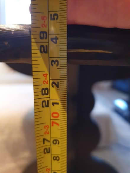 Photo of free Black Wooden Bstro Dining Table (RG23 Winklebury) #4