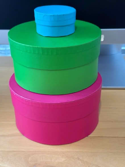 Photo of free 3 circular boxes (Hitchin (Hitchin (South)) #1