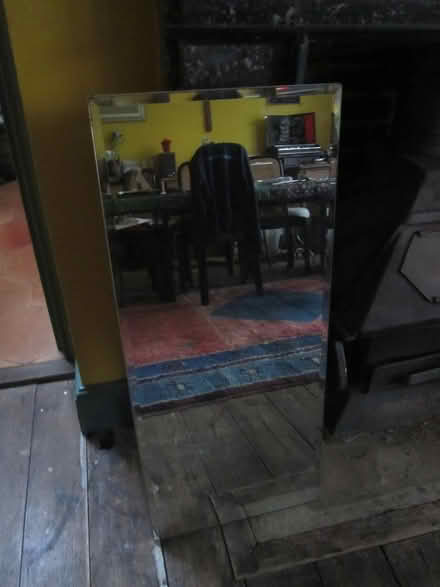 Photo of free plain glass mirror on wood back (Finchley N12) #1