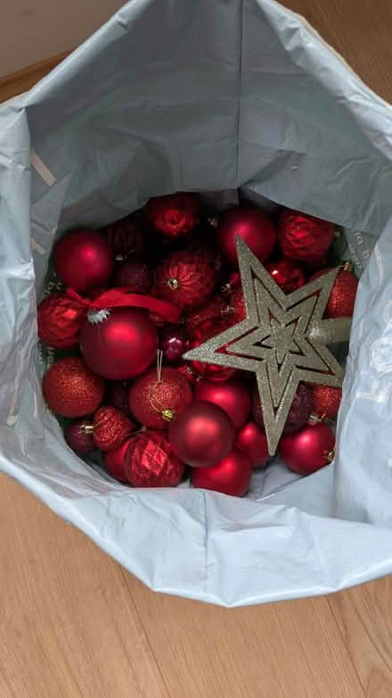Photo of free Red Christmas ornaments (RG1, reading) #1