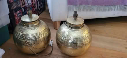 Photo of free 2x Brass Table Lamp Bases (RH12) #1