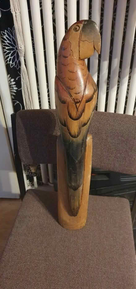 Photo of free Wooden parrot (Litchard, Bridgend cf31 1pq) #1