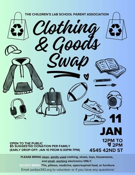 Photo of free Clothing and goods swap (Sunnyside) #1