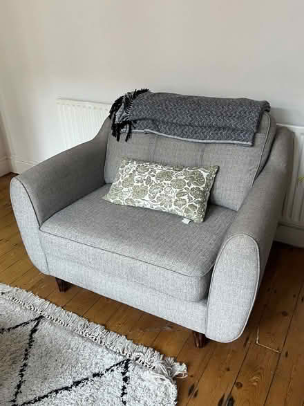 Photo of free Grey armchair (Wavertree L15) #2