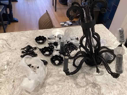 Photo of free Black chandelier (Market Drayton.) #3