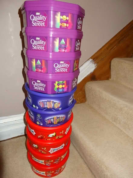 Photo of free 10 x Empty Chocolate Boxes / Tubs (Kedleston Road DE22) #1