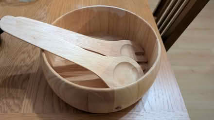 Photo of free Wooden salad bowl (Gnosall - ST20) #1