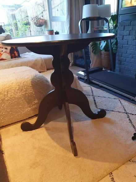 Photo of free Black Wooden Bstro Dining Table (RG23 Winklebury) #3
