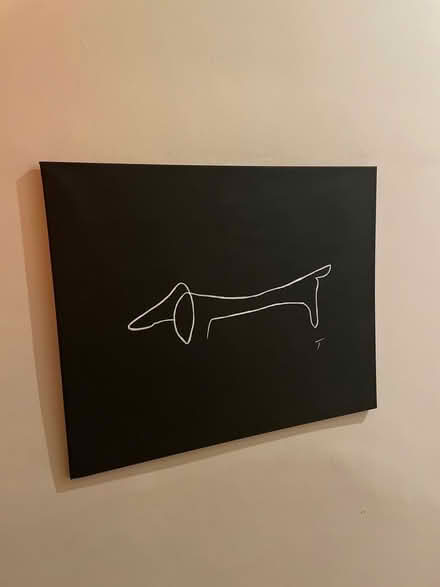 Photo of free Large Hand painted daschund painting (East Dulwich SE22) #1