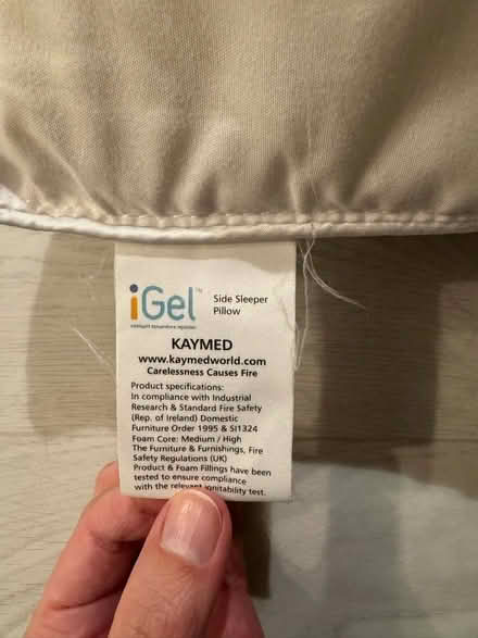 Photo of free Firm pillow (Reading West RG1) #2