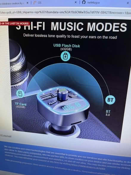 Photo of free Car bluethooth adapter transmitter (Central Reading RG1) #3