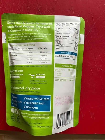 Photo of free Cauliflower rice (Tilekiln TN38) #2