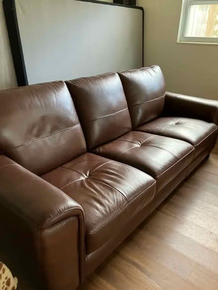 Photo of free Macys Leather Sofa (Gulfport) #2