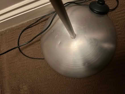 Photo of free Silver floor lamp (Surrey Quays) #3
