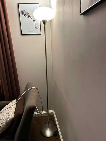 Photo of free Silver floor lamp (Surrey Quays) #2
