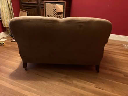 Photo of free Small two seater velvet couch (Dunlaoghaire) #3