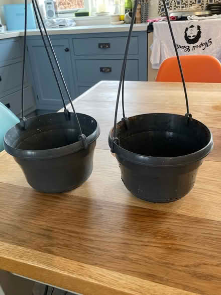 Photo of free 2 plastic hanging plant pots (GL6 Minchinhampton) #1
