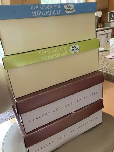 Photo of free 4 sturdy shoe boxes (Old Mountain View Neighborhood) #1