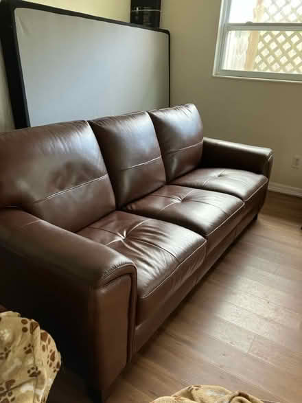 Photo of free Macys Leather Sofa (Gulfport) #1