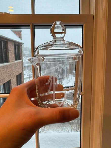 Photo of free Four glass jars w/lid & one w/o lid (Cleveland Park) #1