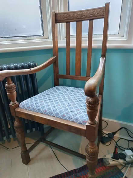 Photo of free Oak Carver Chair (East Dulwich) #1