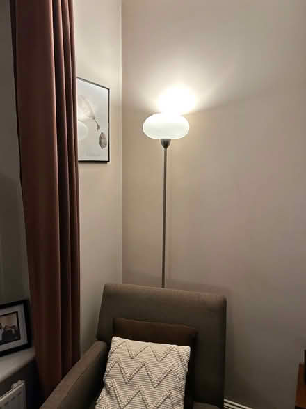 Photo of free Silver floor lamp (Surrey Quays) #1