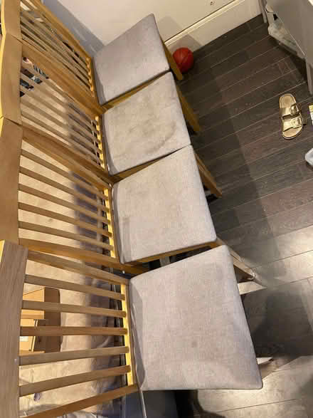 Photo of free 6 oak dining chairs (Bexley Village, DA5) (Bexley DA5) #2