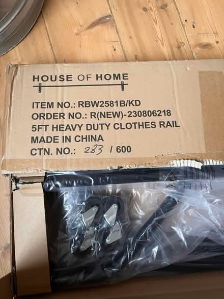 Photo of free Clothes rail, unused (Walthamstow E17) #3